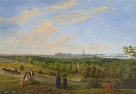 Edvard Petersen A view from Tallinn to Lasnamae Spain oil painting art